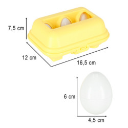 vzdelávacie puzzle triedič zápas tvary vajcia montessori ovocie zelenina 6ks