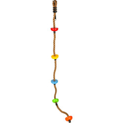 Horolezecké lano hojdačka lezecké lano s uzlami platformy 200cm