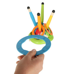 Športová hra na obratnosť pre deti skákanie cez švihadlo cieľový hod ladybird launcher 3v1