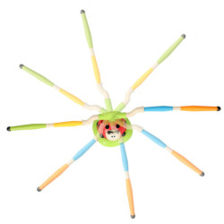 Športová hra na obratnosť pre deti skákanie cez švihadlo cieľový hod ladybird launcher 3v1