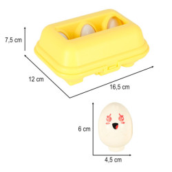 Vzdelávacie puzzle zodpovedajúce tvarom vajíčok montessori zvieratá 6 ks