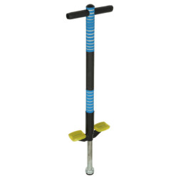 Nastaviteľná skákacia tyč pogo modrá