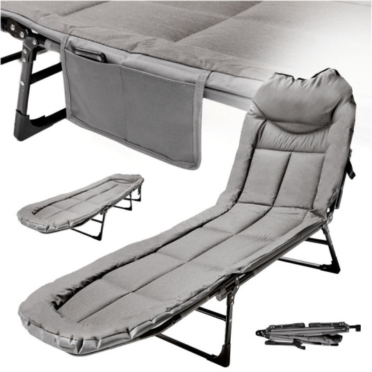 LUARO cestovné lôžko skladacie kempingové lôžko kapor obchodné prenosné svetlo 200x64cm