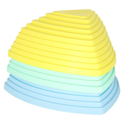 Senzorická dráha riečne kamene pre tréning rovnováhy podlaha je lávová hra 11 prvkov pastelová