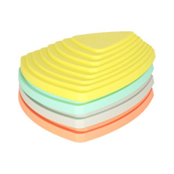 Senzorická dráha riečne kamene pre tréning rovnováhy podlaha je lávová hra 11 prvkov pastelová