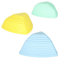 Senzorická dráha riečne kamene pre tréning rovnováhy podlaha je lávová hra 11 prvkov pastelová