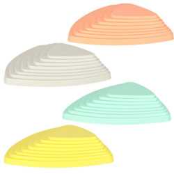 Senzorická dráha riečne kamene pre tréning rovnováhy podlaha je lávová hra 11 prvkov pastelová