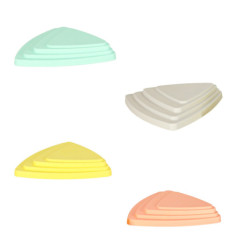 Senzorická dráha riečne kamene pre tréning rovnováhy podlaha je lávová hra 11 prvkov pastelová