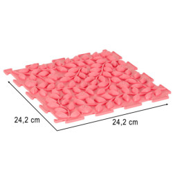 Senzorická podložka montessori na masáž chodidiel 8 kusov pastelových