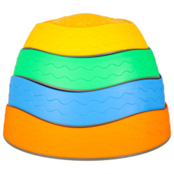 Senzorická cesta riečne kamene pre rovnováhu školenia podlaha je láva hrať 5ks