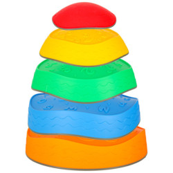 Senzorická cesta riečne kamene pre rovnováhu školenia podlaha je láva hrať 5ks