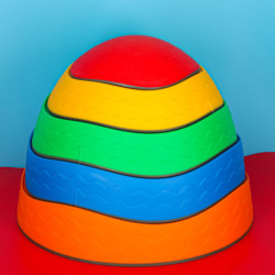 Senzorická cesta riečne kamene pre rovnováhu školenia podlaha je láva hrať 5ks