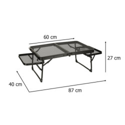 LUARO turistický stôl kempingový stôl 87 x 60 x 40 x 27 cm