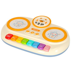 Detský interaktívny organový klavír vzdelávací béžový
