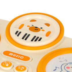 Detský interaktívny organový klavír vzdelávací béžový