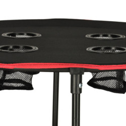 Cestovný skladací stolík s krytom čierny