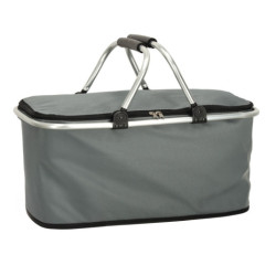 Tepelný skladací piknikový kôš sivý
