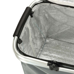 Tepelný skladací piknikový kôš sivý