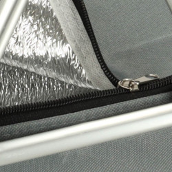 Tepelný skladací piknikový kôš sivý