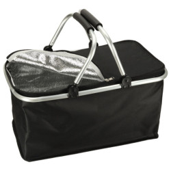 Tepelný skladací piknikový kôš čierny