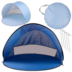 Plážový stan veľký samoskladací automatický záhradný paraván XL 146x146cm + kryt