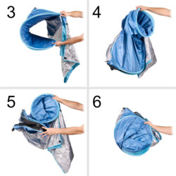 Samostatne skladací záhradný plážový stan modrý