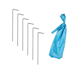 Samostatne skladací záhradný plážový stan modrý