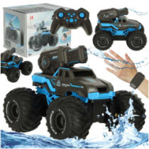 RC auto jazdiace na vode vodotesné modré