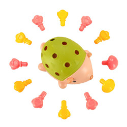 Zmyslové vzdelávacie montessori zelený ježko