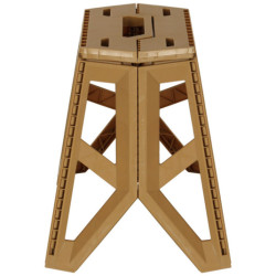 Skladacia stolička Turistická stolička čierna Prenosná kempingová stolička 39,5 cm khaki