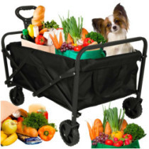 Plážový nákupný vozík skladací turistický vozík otočný 360 teleskopická rukoväť