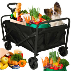 Plážový nákupný vozík skladací turistický vozík otočný 360 teleskopická rukoväť