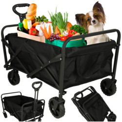 Plážový nákupný vozík skladací turistický vozík otočný 360 teleskopická rukoväť