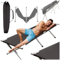 Skladacia turistická posteľ canada black 150kg