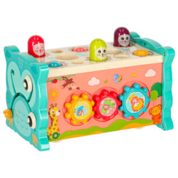 Senzorická hračka pre bábätká 8v1 Bibi-inn modrá