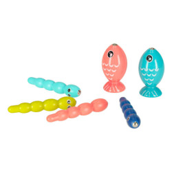 Senzorická hračka pre bábätká 8v1 Bibi-inn modrá