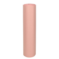 Joga gymnastika tréningová podložka fitness karimata hrubá 1,5 cm ružová + kryt