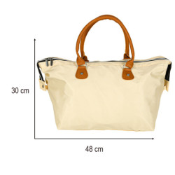 Dámska multifunkčná cestovná taška na kočík pre mamičky béžová