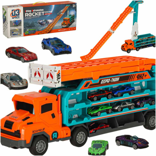 Obytný príves so šmykľavkou 6el oranžová