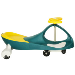 Gravitačná horská dráha svietiace LED kolesá zelená žltá