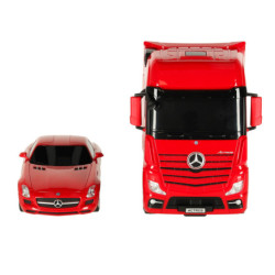 RC auto 1:26 Mercedes-Benz Actros červené