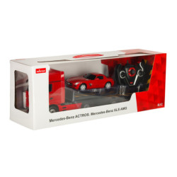 RC auto 1:26 Mercedes-Benz Actros červené