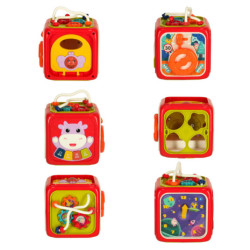 Senzorická hračka vzdelávacia kocka 6v1