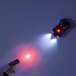 RC laserom ovládané nástenné modré laserové auto
