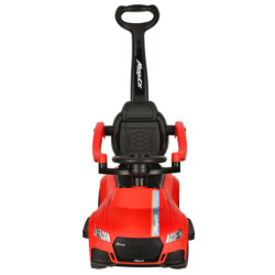 Kočík do auta 3 v 1 so zvukom, svetlami červený