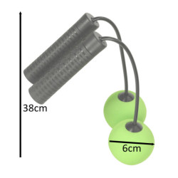 Bezdrôtové tréningové švihadlo zelené a čierne