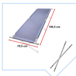 Skladacia poľná posteľ turistická kanoe nie modrá