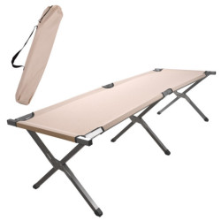 Skladacia turistická poľná posteľ kanada khaki