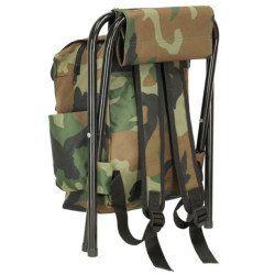 Turistické kreslo bez chrbta rybárske moro