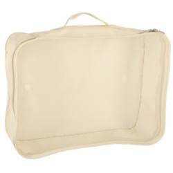 Organizéry do kufra cestovná súprava 8 kusov odevných úložných doplnkov vodotesné tašky na make-up taška na topánky béžová